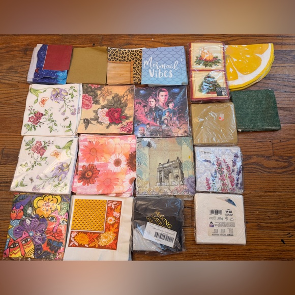 300 napkins 20 packcolor full Assorted Decorative Napkins Set